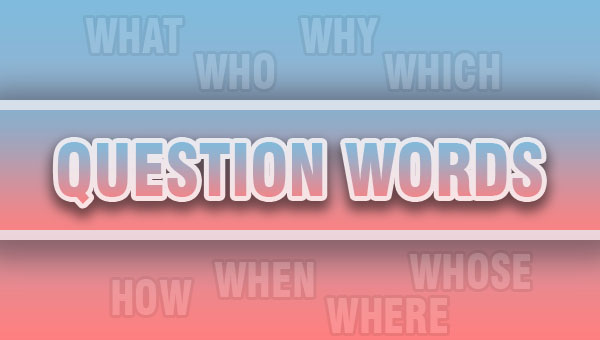 Question Words (Soru Kelimeleri)